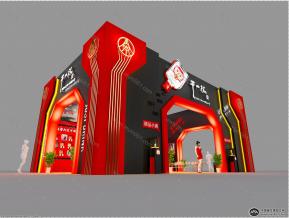 干一杯酒展位3D模型图片