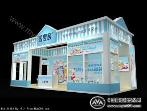 丽婴坊展览模型图片