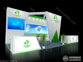 苏柯汉生物科技展台模型图片