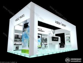 万事达展台3D模型图片