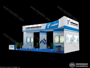 中农威特生物科技展览展示展台3d模型