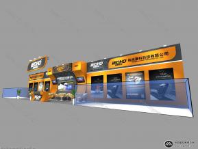 爱科机械展位模型图片