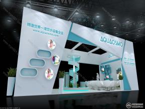 上海电子安防展台模型图片