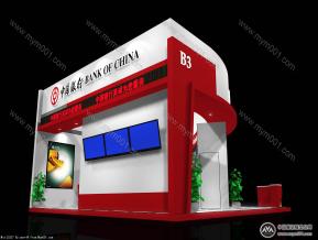 中国银行展览模型图片