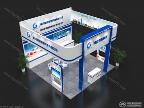 陆欧智能科技展台模型图片