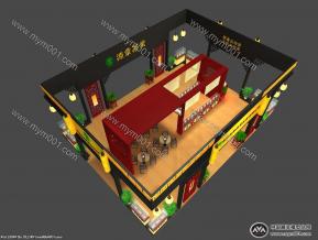 纳源章茶叶业展览模型图片