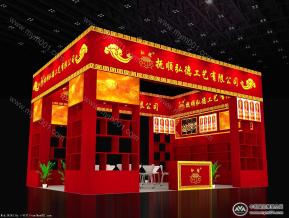 佛事展中式展览模型图片