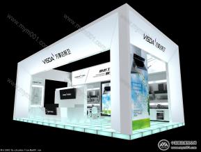 万事达展台3D模型图片