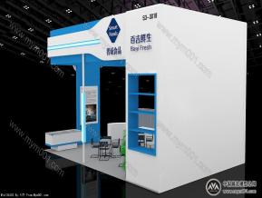 百吉鲜生展览模型图片