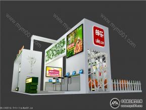 邮乐农展台模型图片