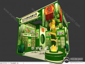 龙须粉丝展览模型图
