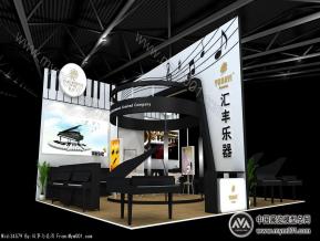 汇丰乐器展览模型图片