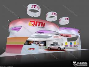 ITW汽车美容展览台模型图片