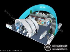 穿越急速展台模型图片