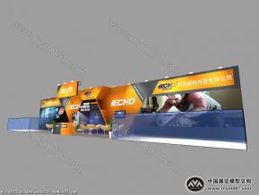 爱科机床展台模型图片