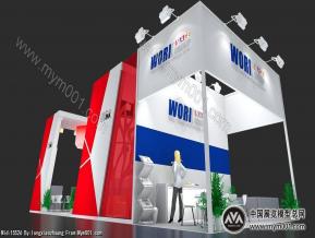 两家在一起的展位
