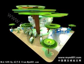 中国移动展台模型