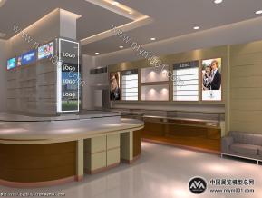 军民眼镜专卖店模型