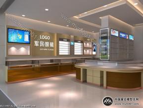 军民眼镜专卖店模型