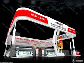 乐彩机械展位设计