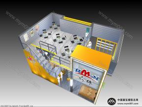 苏棉展台模型图片