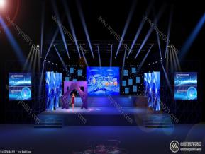 舞台设计3D模型