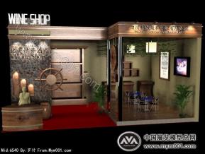 精华红酒展览模型
