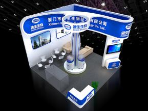 波生生物医疗展台模型