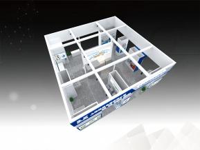 湿腾电器展台模型