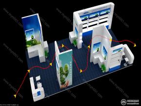 聚光科技环保展台模型