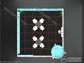 酷迪宠物展台模型