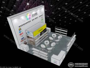五方宠物展台模型图片