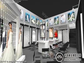 兰蔻展览模型