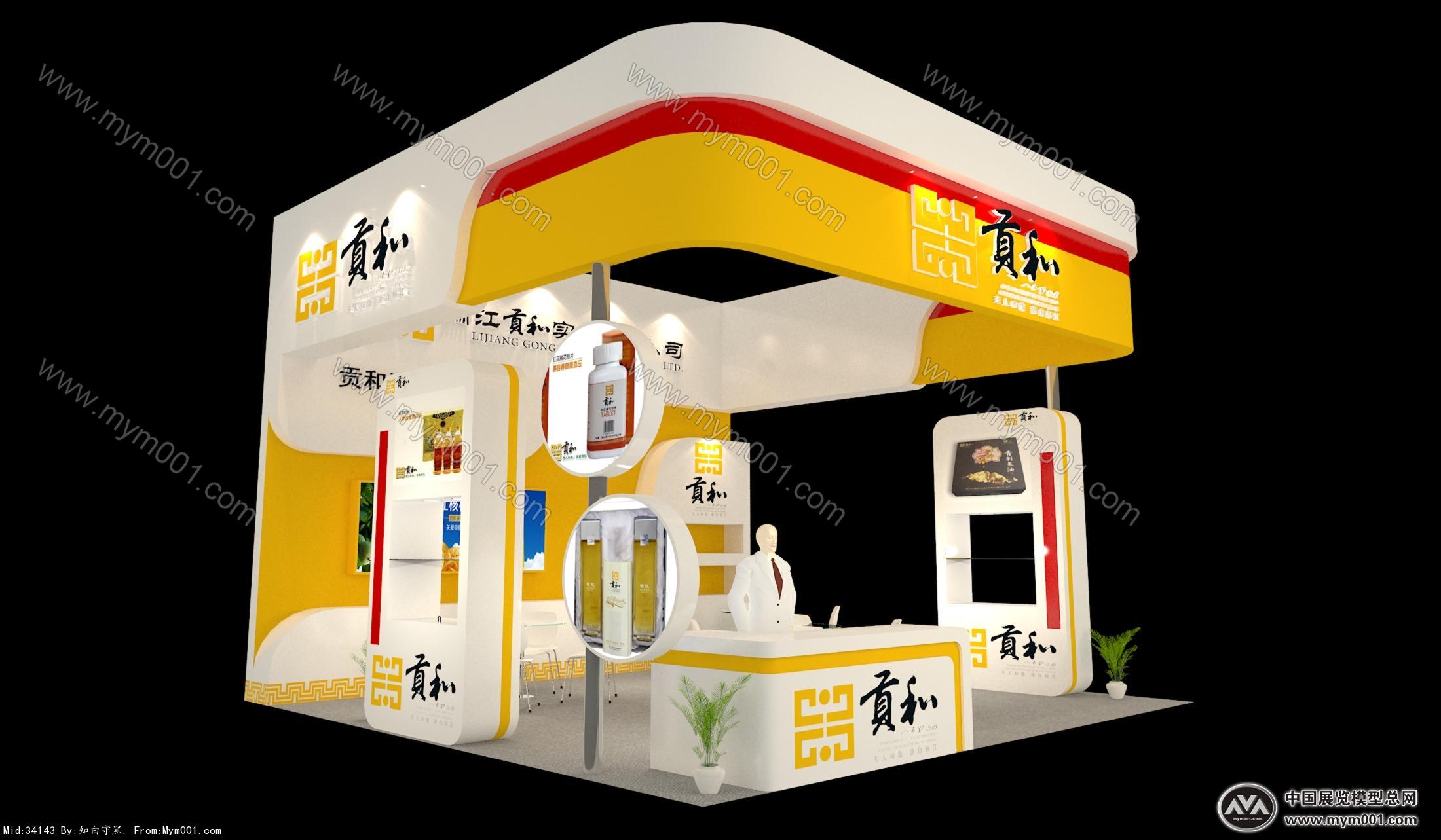 贡和展览模型