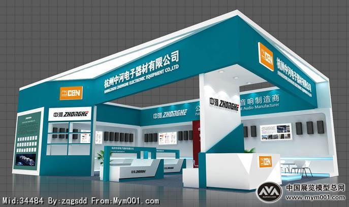 杭州中河展览模型图片